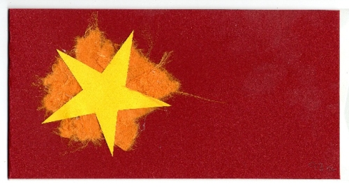 Weihnachtskarte mit Stern