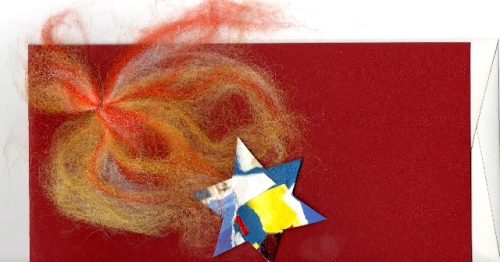 Weihnachtskarte mit Stern