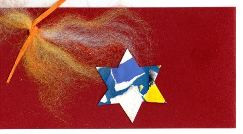 Weihnachtskarte mit Stern