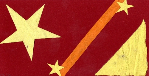 Weihnachtskarte mit Stern 